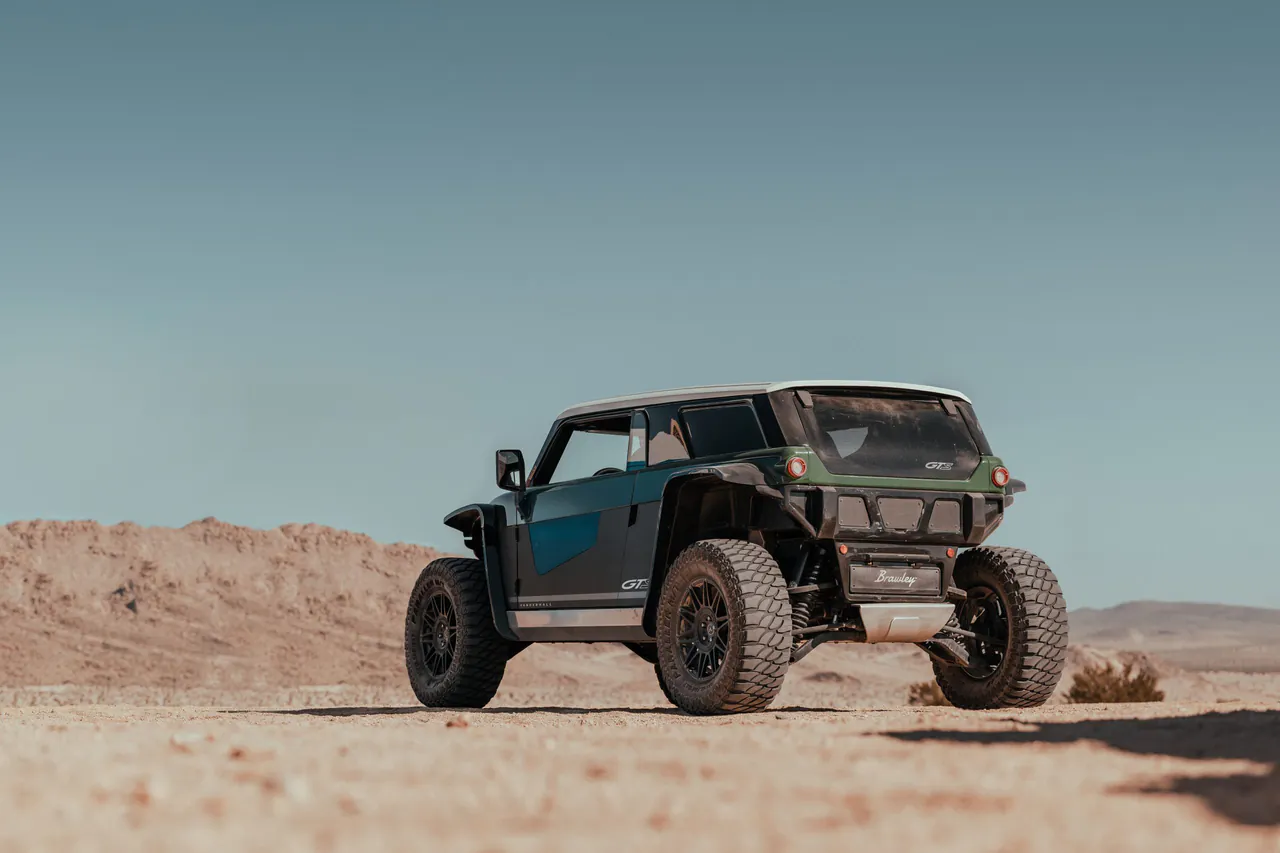 Vanderhall Brawley in the desert