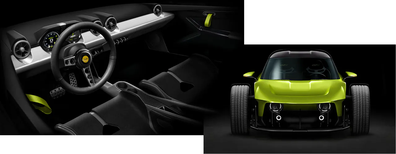 Indio concept interior and front view study