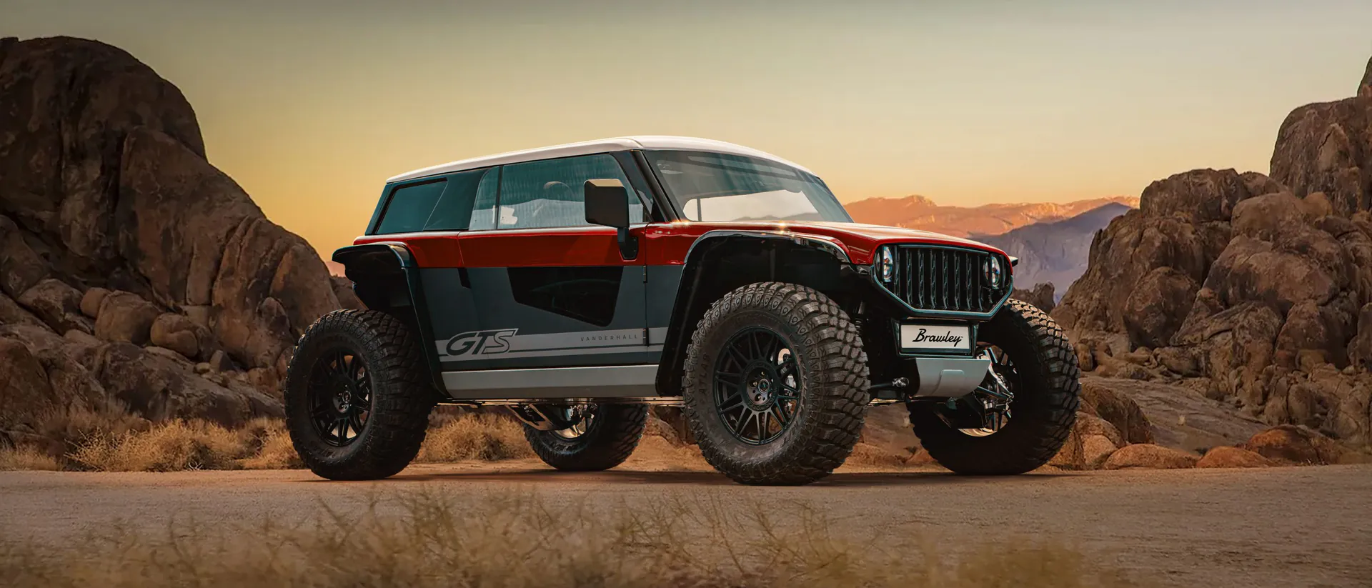 Vanderhall Brawley on an off-road trail